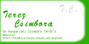 terez csimbora business card